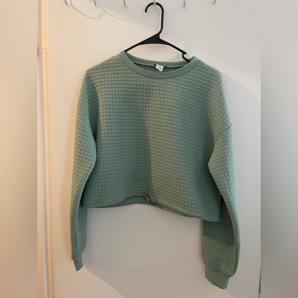 Rue21 Green Quilted Sweater